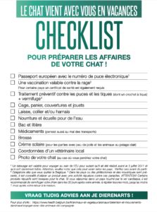 check-list vacances chat